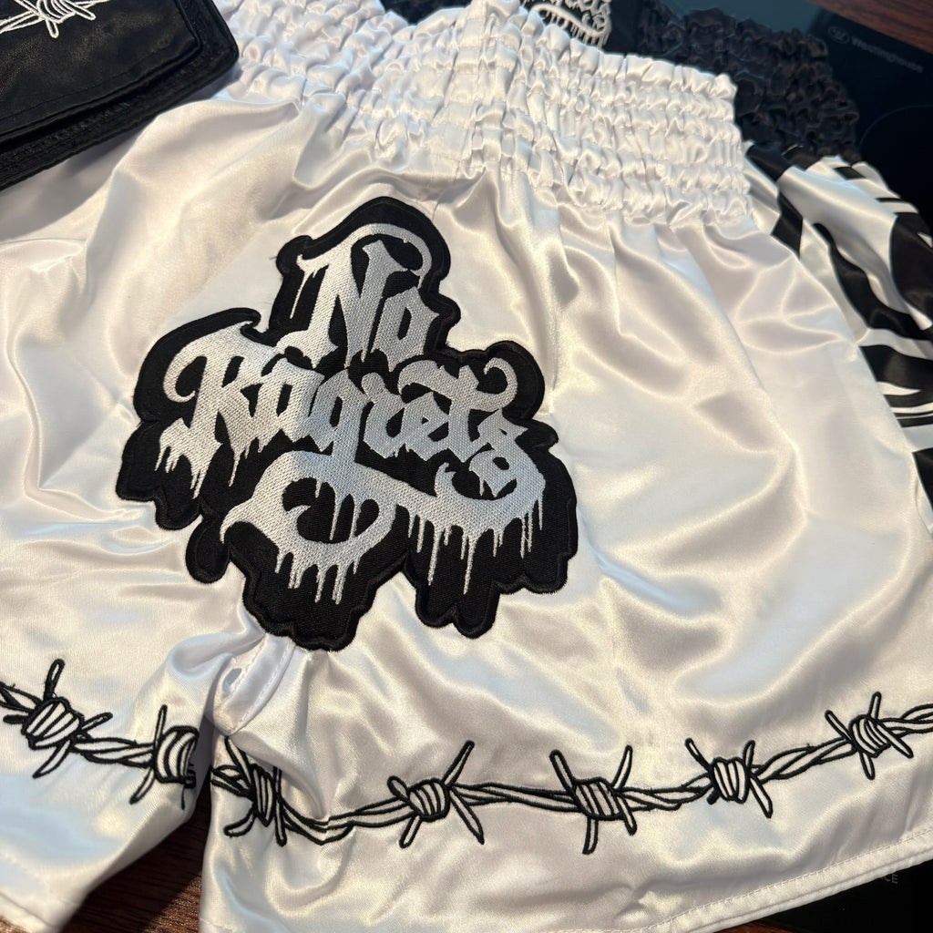 MUAY THAI SHORTS | WHITE